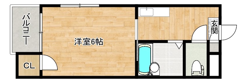 ギャラン小芝 101号室 間取り