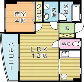 ＦＯＲＺＡ馬借 305号室 間取り