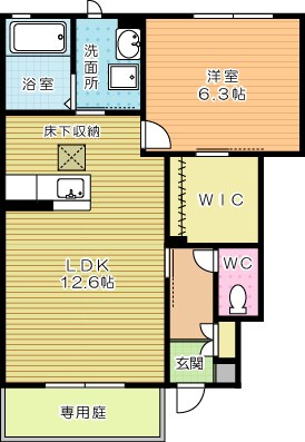 MAST日明　Ｂ棟 102号室 間取り