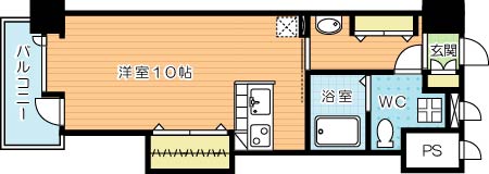 プレステージデルエアポート 605号室 間取り