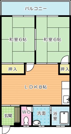 コーポ順 403号室 間取り