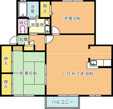 ハイツカトレアⅠ番館 間取り図