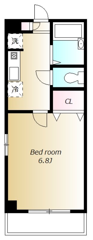 Maison Meirin 203号室 間取り