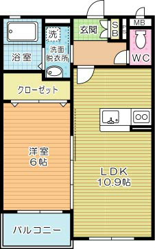 プレステージ嵐山Ⅱ 102号室 間取り