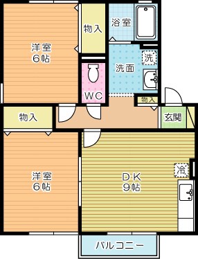 アネックス安部山 202号室 間取り