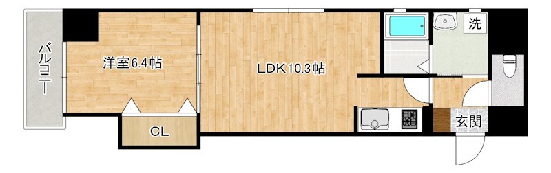 Designer Princess Riverside (デザイナープリンセスリバーサイド)   701号室 間取り