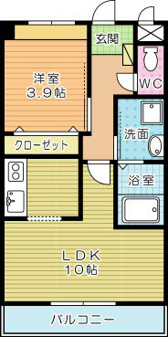 ＢＭ　ＧＡＲＤＥＮ（ビーエムガーデン） 102号室 間取り
