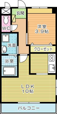 ＢＭ　ＧＡＲＤＥＮ（ビーエムガーデン） 201号室 間取り