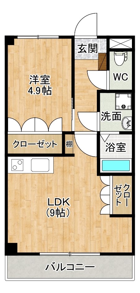 ファーストアルカディア 103号室 間取り