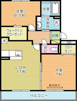 コンフォールⅢ番館 間取り図