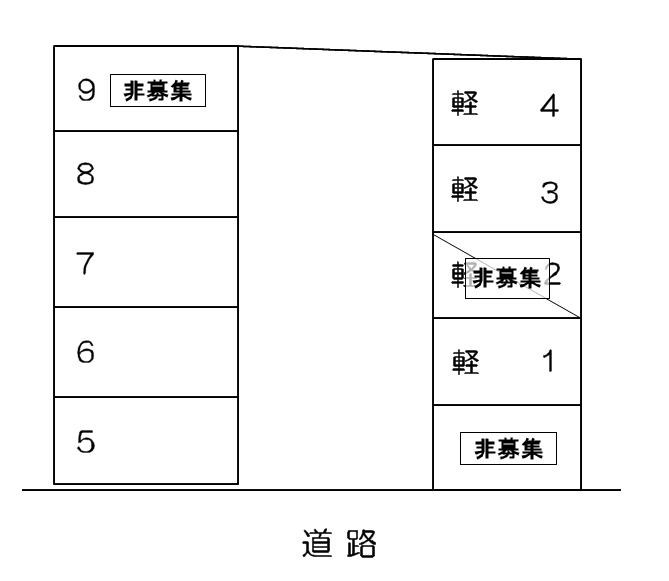 鷹飼南駐車場 間取り図