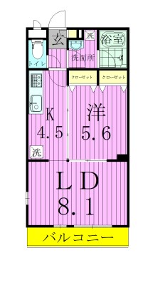 リブリ・Y.T常盤平 101号室 間取り