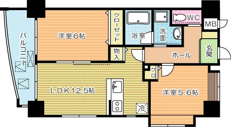 フェリーチェ中井けやき通り 203号室 間取り