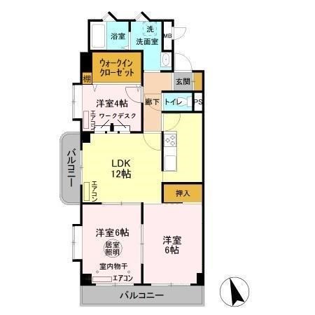 ルイメゾン2 201号室 間取り