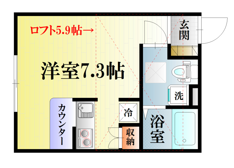 プリマ十弐番館 間取り図