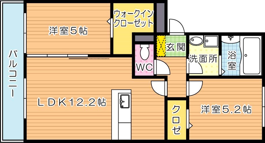 ラパン学研台　A棟 間取り