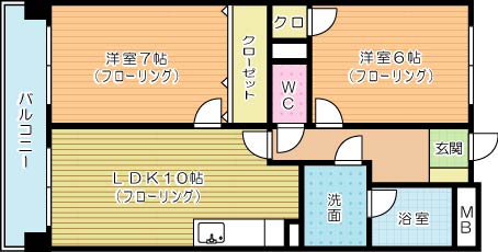 ＥＬＦ　ＦＯＲＥＳＴ（エルフフォレスト）  704号室 間取り