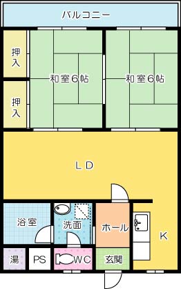 不二ビル 302号室 間取り