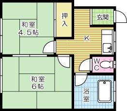 つるや荘 7号室 間取り
