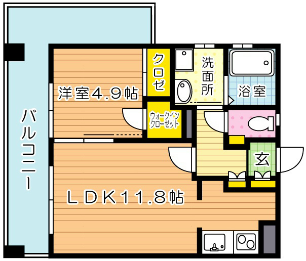 門司ポロニア弐番館 603号室 間取り