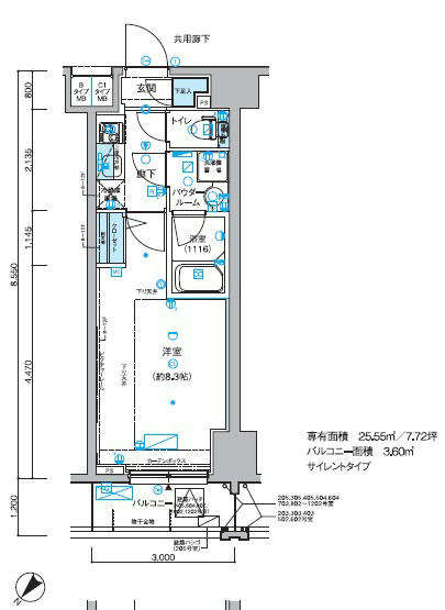 メインステージ小竹向原 間取り