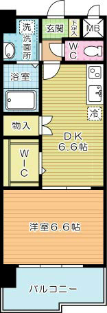 アルティザ小倉 402号室 間取り