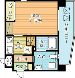 古船場タカヤコーポレーションビル 904号室 間取り