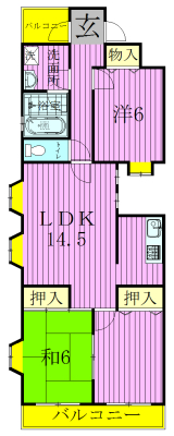 301号室 間取り