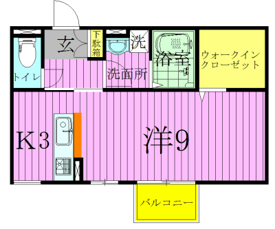 ルミエール（松戸新田） 206号室 間取り