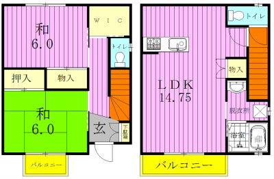 A号室 間取り