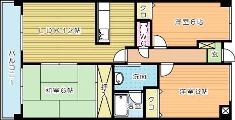 デニエ守恒 302号室 間取り