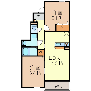 アスピリアⅠ 間取り図