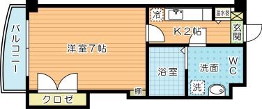 メゾンブリアント 208号室 間取り