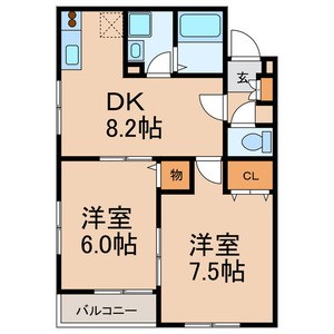 303号室 間取り