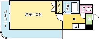 ロイヤルブリッジ 201号室 間取り