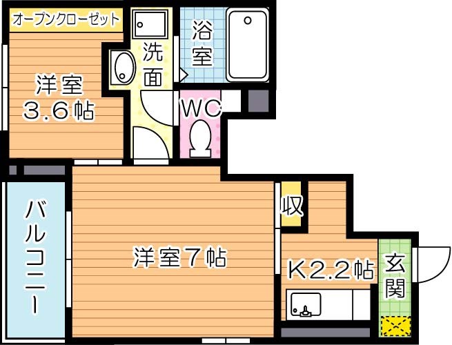 サンシャインレジデンス 101号室 間取り