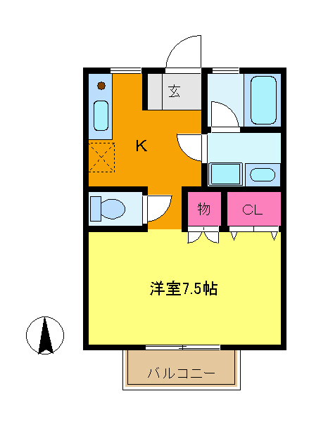 ハイム　ソレイユ 間取り図
