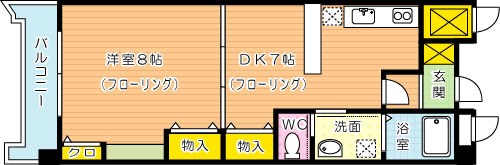 シャルマンエルディオⅠ 406号室 間取り