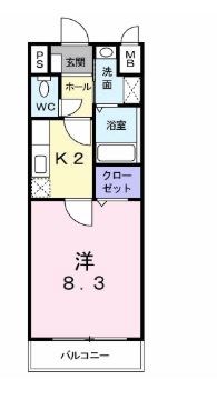 サンリット・オーク 203号室 間取り