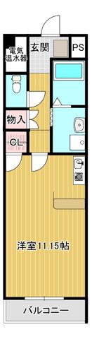 パルコート明ケ島 204号室 間取り