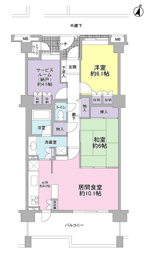 メゾン・グランツ藤枝 間取り