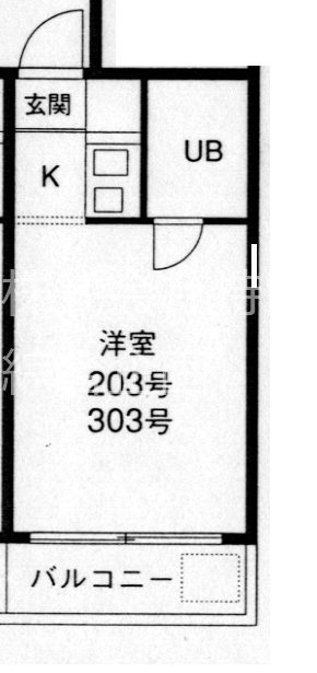 セザールミキ 203号室 間取り