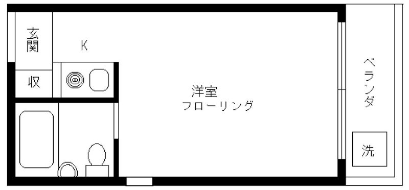 セザールミキ 102号室 間取り