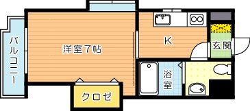 プレステージデルクラシック 604号室 間取り