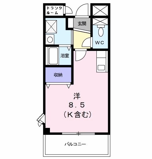 エスポワール 205号室 間取り