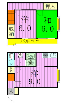 プロス・ペールＡ 5号室 間取り