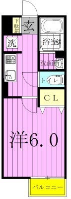 103号室 間取り