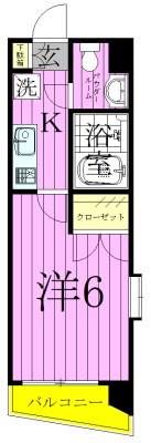 405号室 間取り