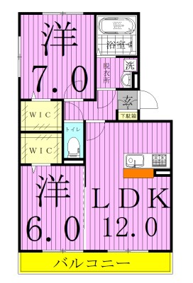 エクセル梨香 間取り図