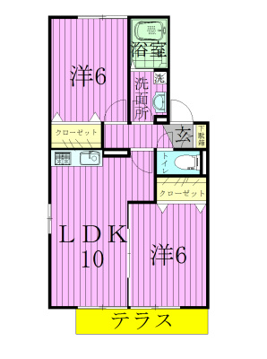 202号室 間取り